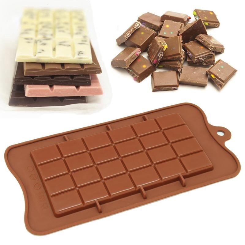Quality Essential Square Silikon Silicone Chocolate Molds DIY Candy Sugar Mould Bar Block Ice Tray Cake Bake Mold - Image 5