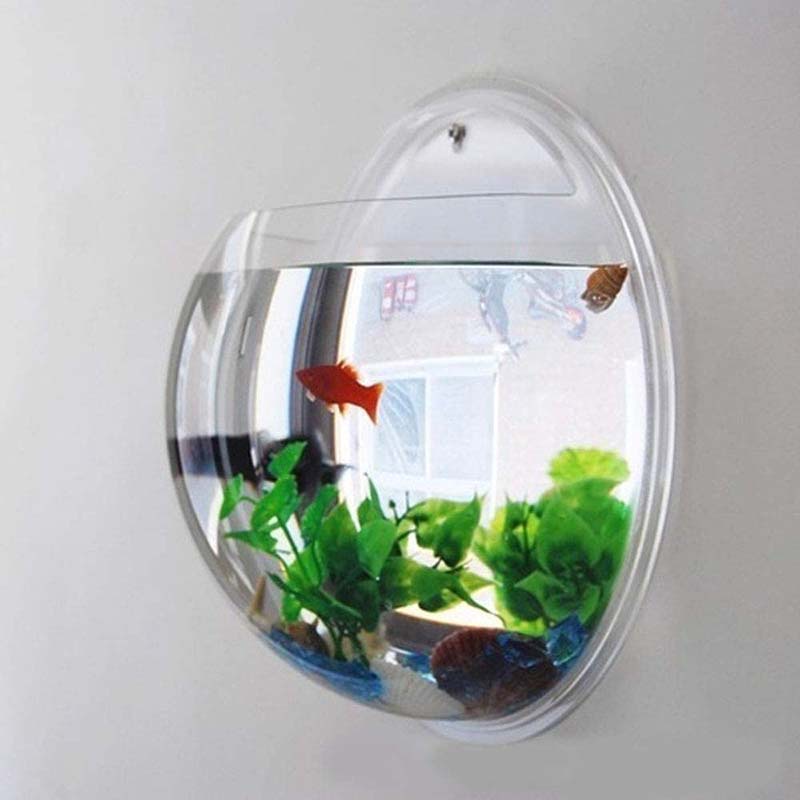 Purpose Quality AQUARZOO Aquarium Hanging Wall Mounted Fish Bowl Plant Pot Betta Small Tank Container Mount Durable E... - Image 4