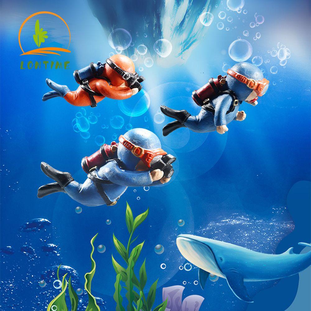 Multi Have LONTIME Resin Aquarium Decoration Floating Pendant Accessories Fish Tank Diver/Multicolor Essential Purpose - Image 2
