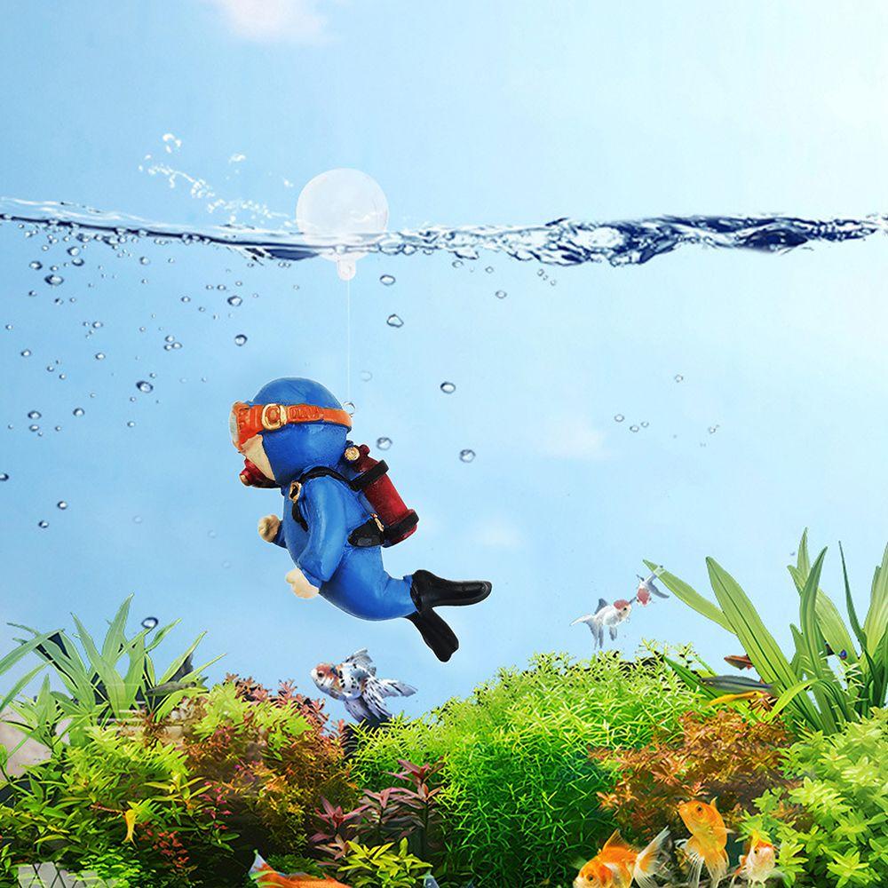 Multi Have LONTIME Resin Aquarium Decoration Floating Pendant Accessories Fish Tank Diver/Multicolor Essential Purpose - Image 4