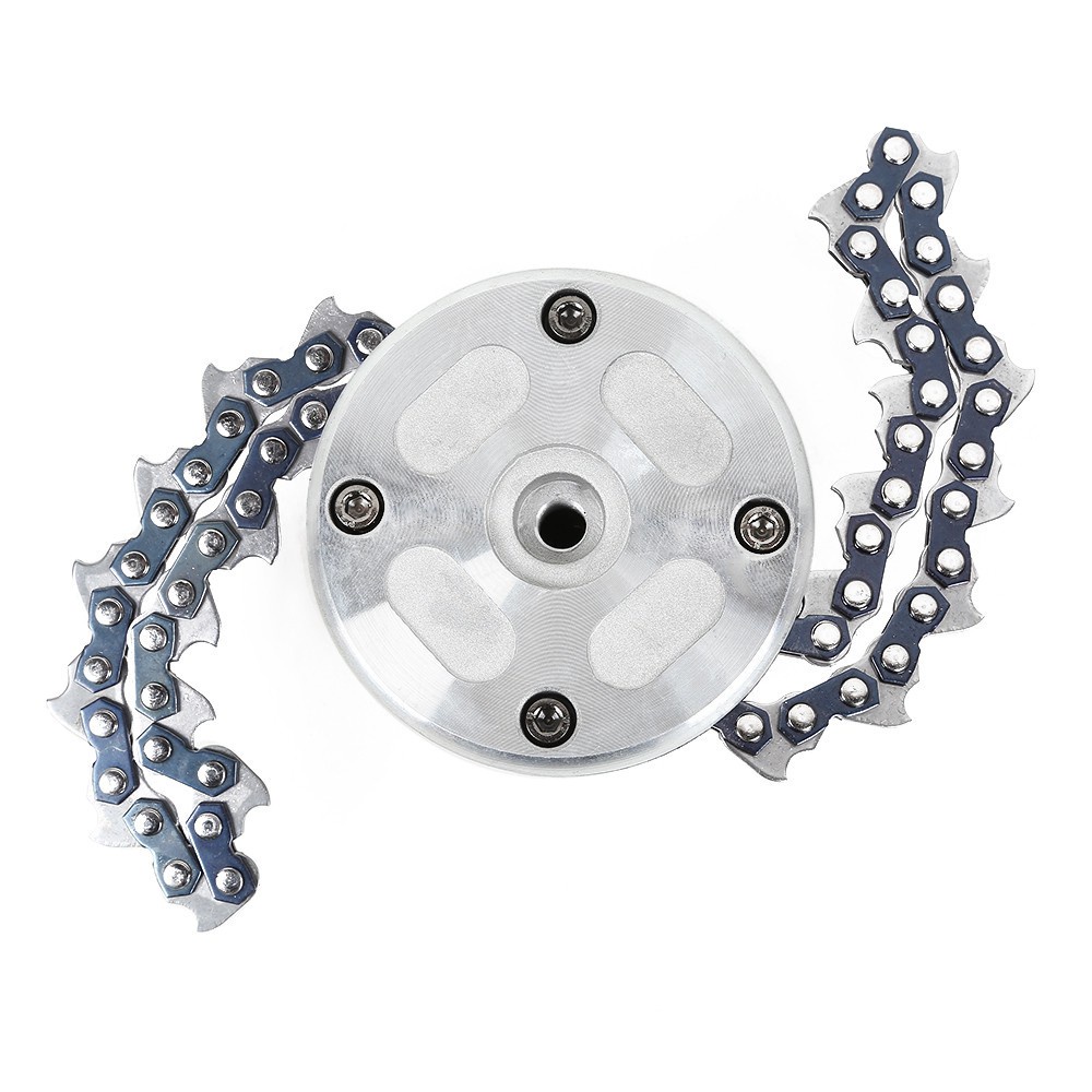 Premium Have Mata / Kepala Mesin Rumput Rantai Garden Grass Trimmer Head Coil Chain Cutter Lawn Mower () Reliable - Image 2