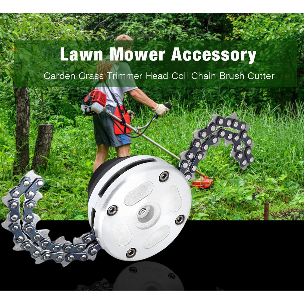 Premium Have Mata / Kepala Mesin Rumput Rantai Garden Grass Trimmer Head Coil Chain Cutter Lawn Mower () Reliable - Image 4
