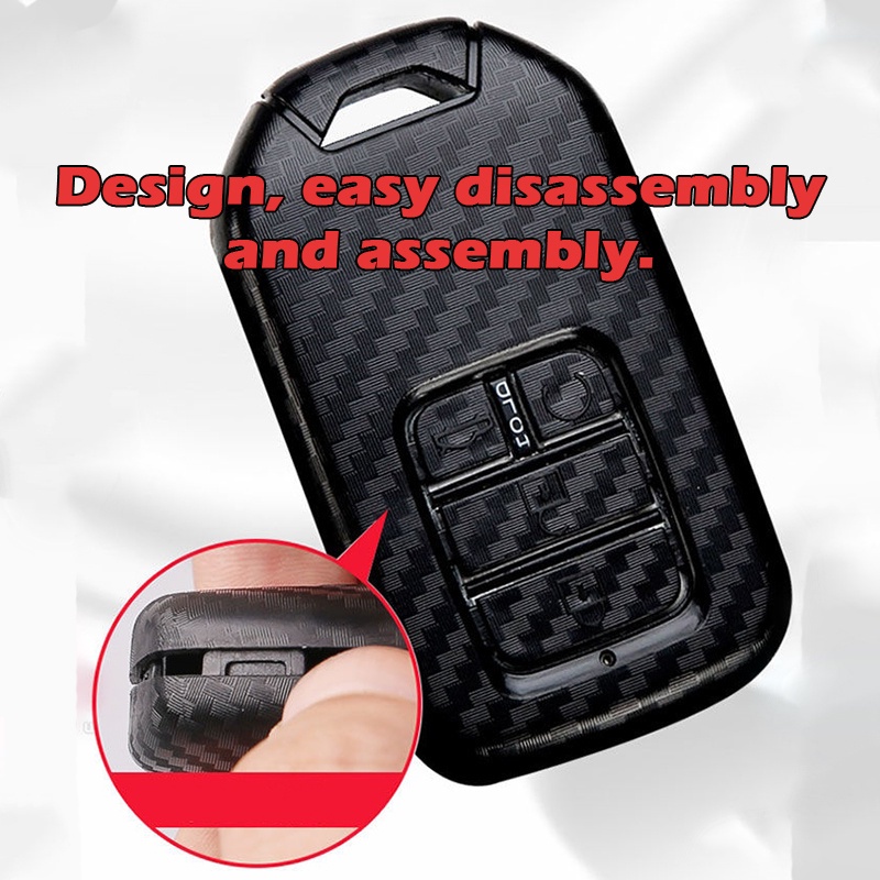 Purpose Durable 2018 2019 Honda City Carbon Car Key Case Cover 10 generations Civic CR-V Accord Jade Jazz Pilot Cride... - Image 3