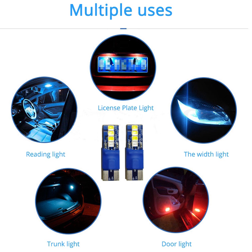 Have Reliable WATTLE New Interior Lamps COB Dome Festoon T10 Blue White Car Dynamic Led Light Essential Quality - Image 2