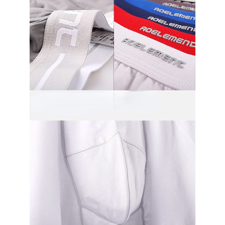 Reliable Must Men's Sports Long-Leg Modal Boxer Briefs Running Anti-Wear Leg Five-Point Pants Comfortable Breathable ... - Image 4