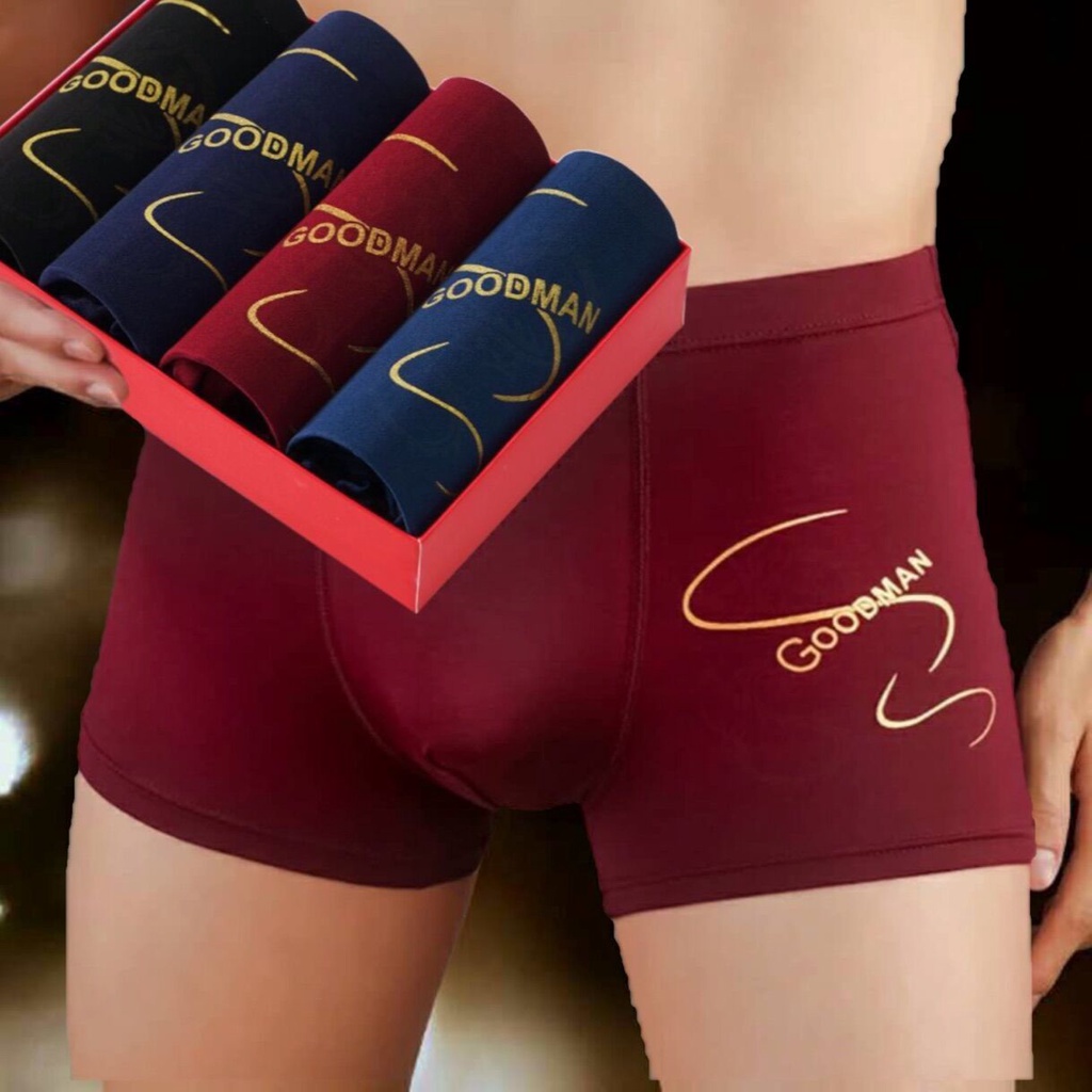 Multi Essential 【】4 Pack Men Boxer Underwear U Modal Breathable Cotton Briefs Panties Purpose - Image 4