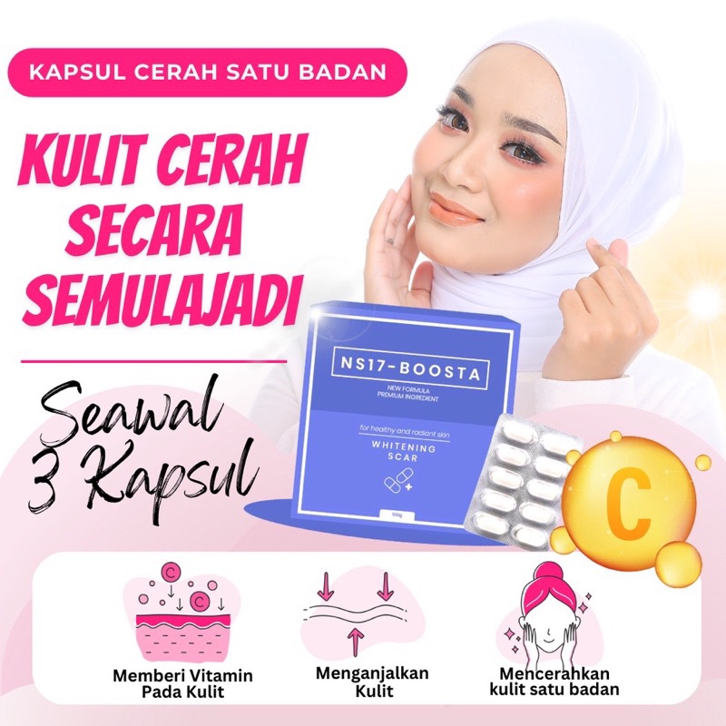 NS17 BOOSTA Original HQ - Cantik Beauty Putih Whitening Glowing skin