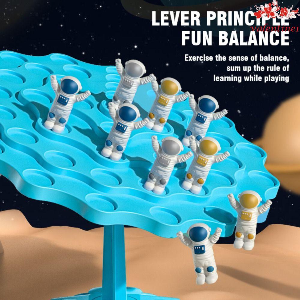 VALENTINE1 Astronaut Balance Tree Toy, Parent-child Interactive Rabbit Montessori Math Toy, Creative Play Chess Board Game Educational Kids