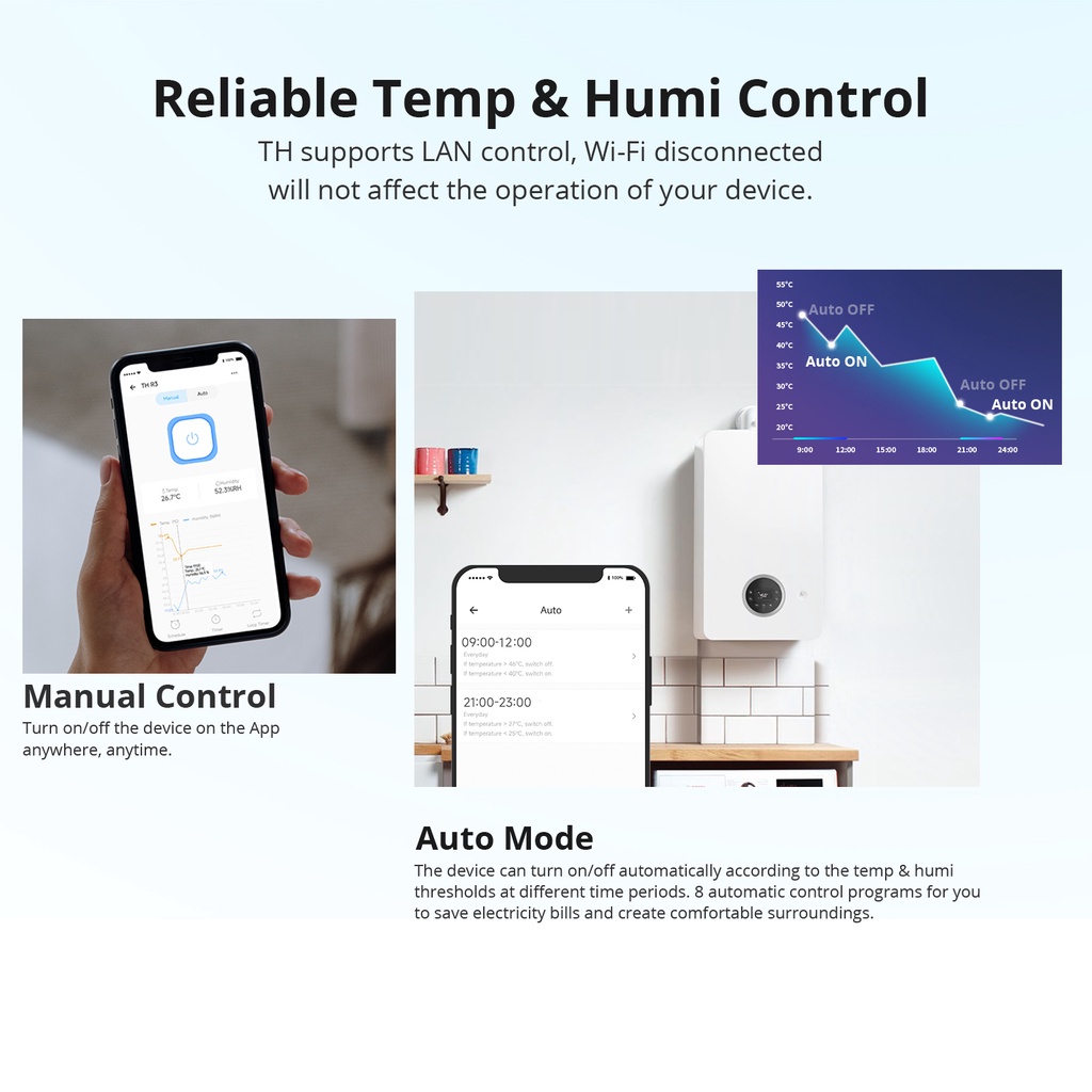 Multi Versatile Sonoff Th Elite 16A/20A Wifi Smart Switch Temperatuur En Vochtigheid Monitoring Home Werken Met WTS01... - Image 5