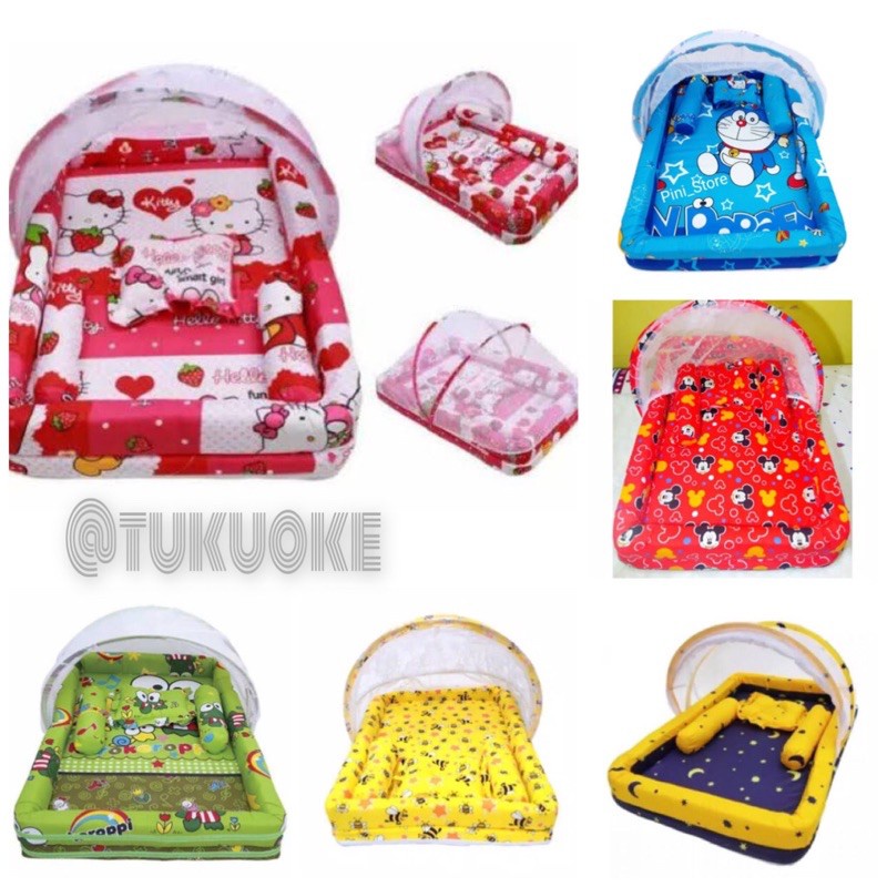 Outdoor Fashion Mattress Mosquito Net Baby Pool SET Pillow Bolster Newborn Plastic Bag Casual Travel - Image 2