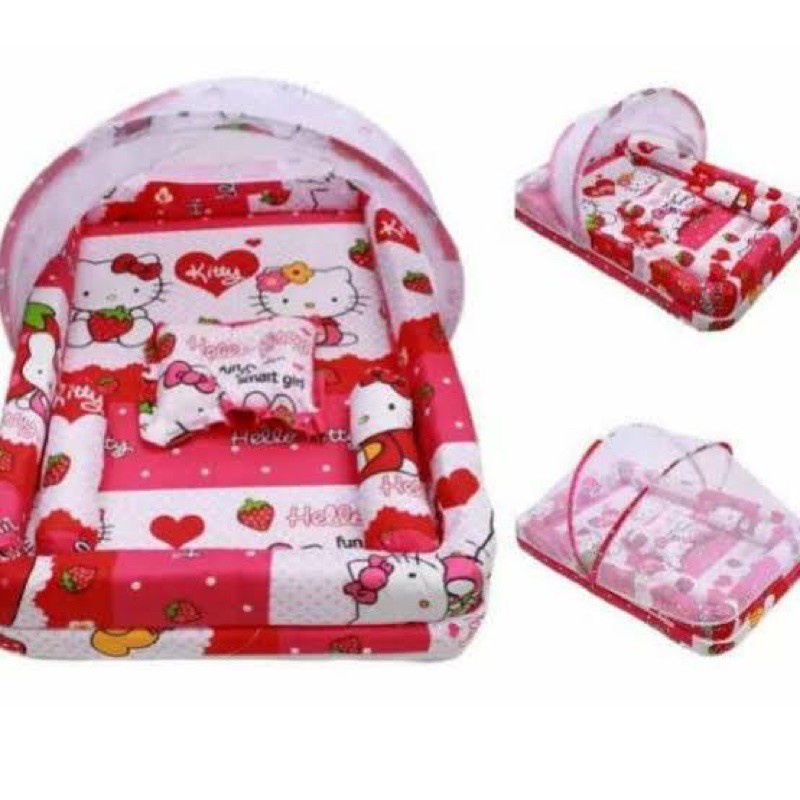 Outdoor Fashion Mattress Mosquito Net Baby Pool SET Pillow Bolster Newborn Plastic Bag Casual Travel - Image 4