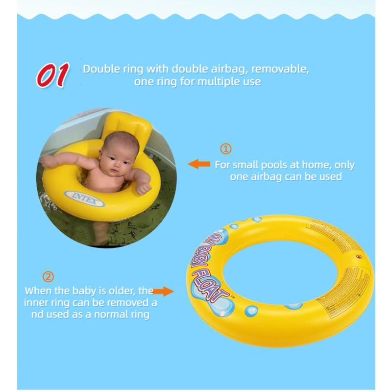 Versatile Premium Baby Swimming Float Sitting 0-3 Years Ring Under Armpit Household Inflatable Mattress Durable - Image 4