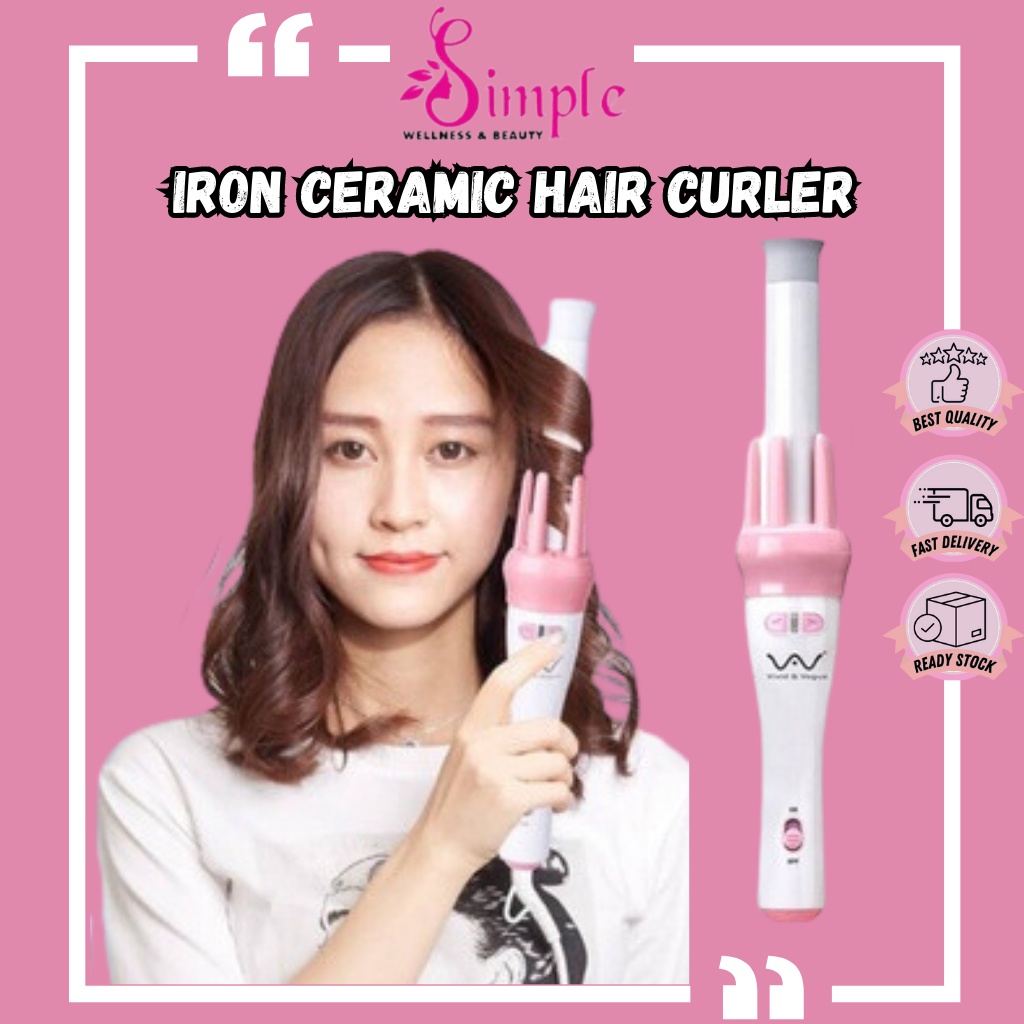 Automatic Iron Ceramic Hair Curler Hair Styling Hair Curler Roller Keriting Rambut Alat Rambut Vivid 卷发棒 Curly Hair