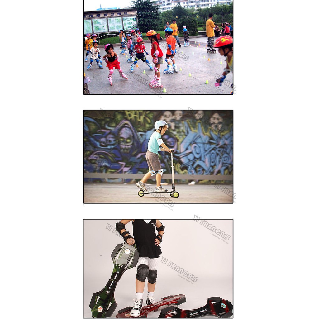 Multi Have 7Pcs Ice Skating Elbow Knee Protective Gear Bicycle Kids Helmet Sports Safety 5-13 Year-old SS 60 Versatil... - Image 4