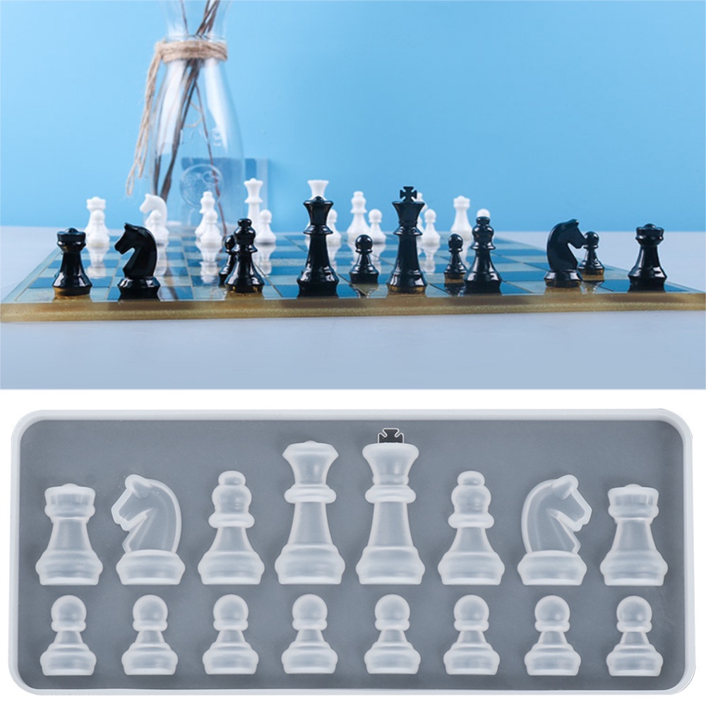 Kitchen Prep SUHE Sugarcraft Silicone Mold Bishop Baking Tray Chess Pendant Jewelry Resin Epoxy Making Tools Fondant ... - Image 2