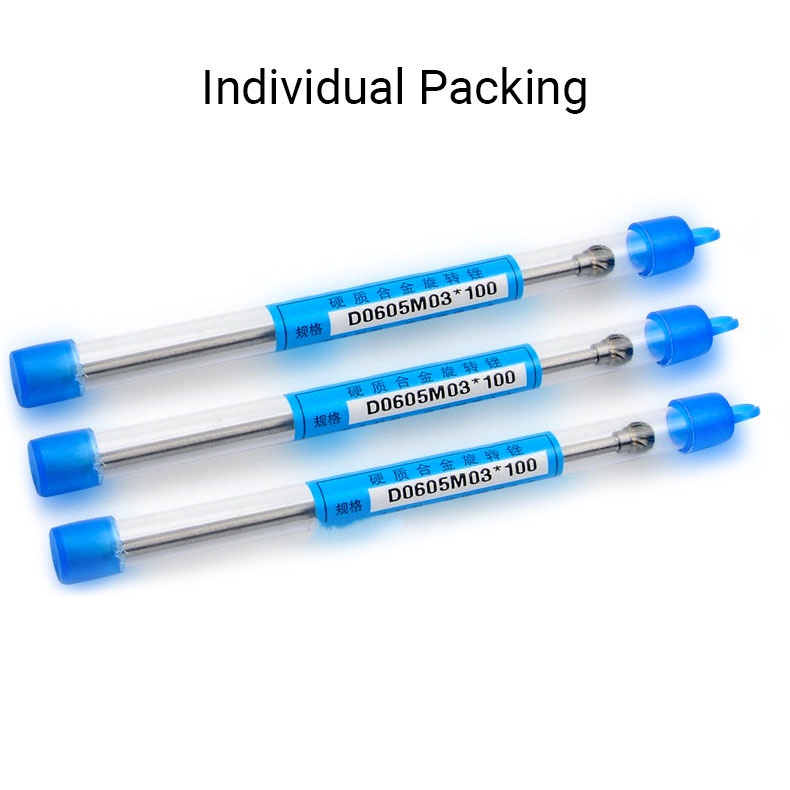 Build DIY 1 Pcs 3x6x100mm Tungsten Carbide Rotary Burr Milling Cutter Files Mata Porting Tool Korek Engraving Pol Pro... - Image 2