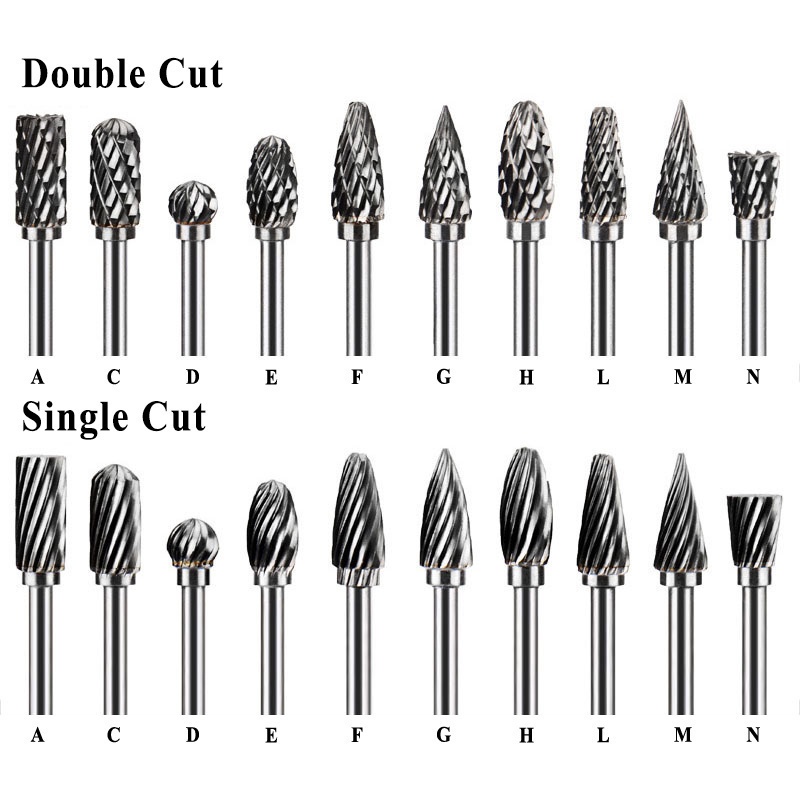 Build DIY 1 Pcs 3x6x100mm Tungsten Carbide Rotary Burr Milling Cutter Files Mata Porting Tool Korek Engraving Pol Pro... - Image 3