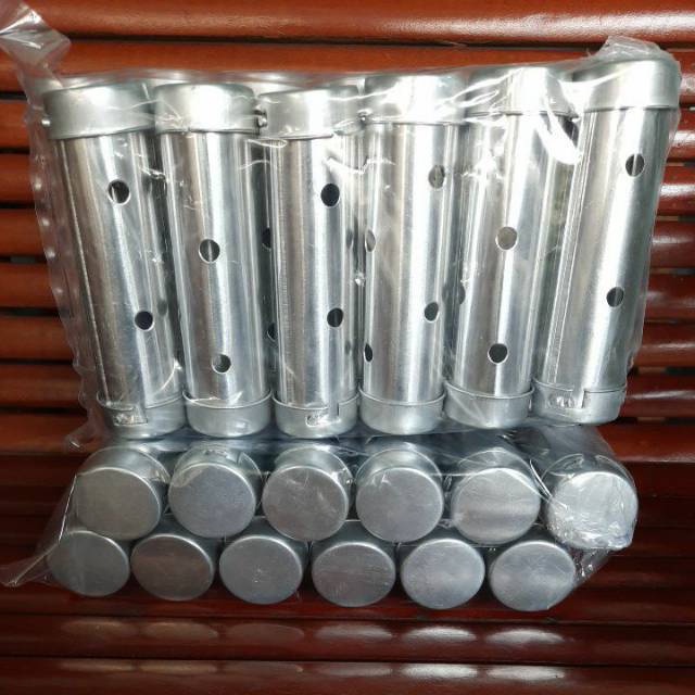 Reliable Must Lemang Mold 12pcs 1 Dozen 0.3mm Aluminum Optics 3.5cm x 14cm Acuan Lontong Raya - Image 2