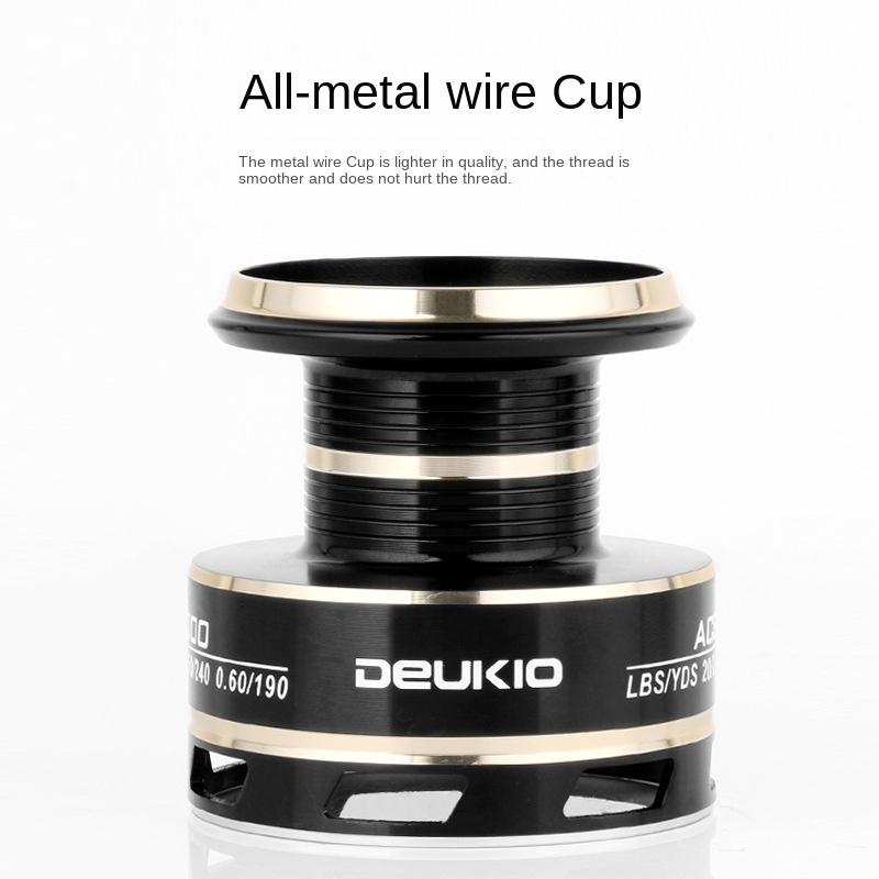 Quality Reliable DEUKIO fishing wheel Metal head line Luia pole reel all Must Durable - Image 5