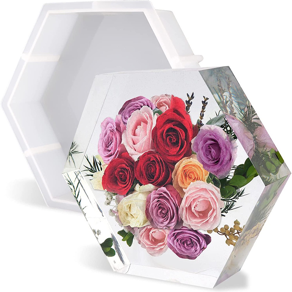 Durable Have Bookends Large Geode Book Organize Silicone Resin Mold Flowers Preservation Art R Course Tutorial Guide ... - Image 3