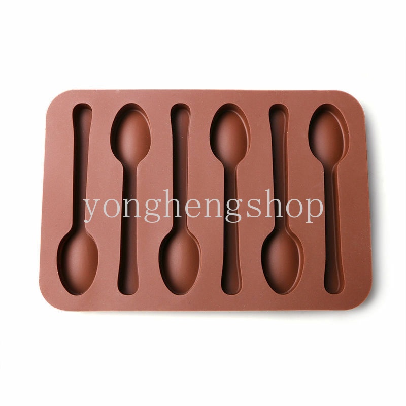 Bakeware Cooking Creative 3D Spoon Shaped Silicone Cake Mold DIY Biscuit Jelly Pudding Candy Chocolate Mould Ice Tray... - Image 4