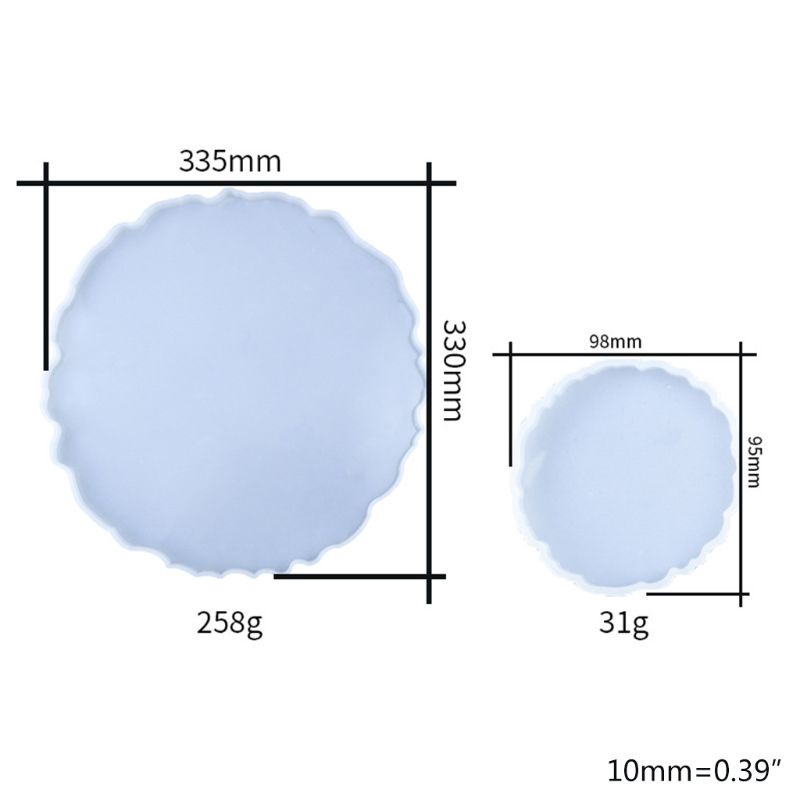 Versatile Reliable INF Crystal Epoxy Resin Mold Round Tray Casting Silicone Mould Handmade DIY Crafts Durable Must - Image 2