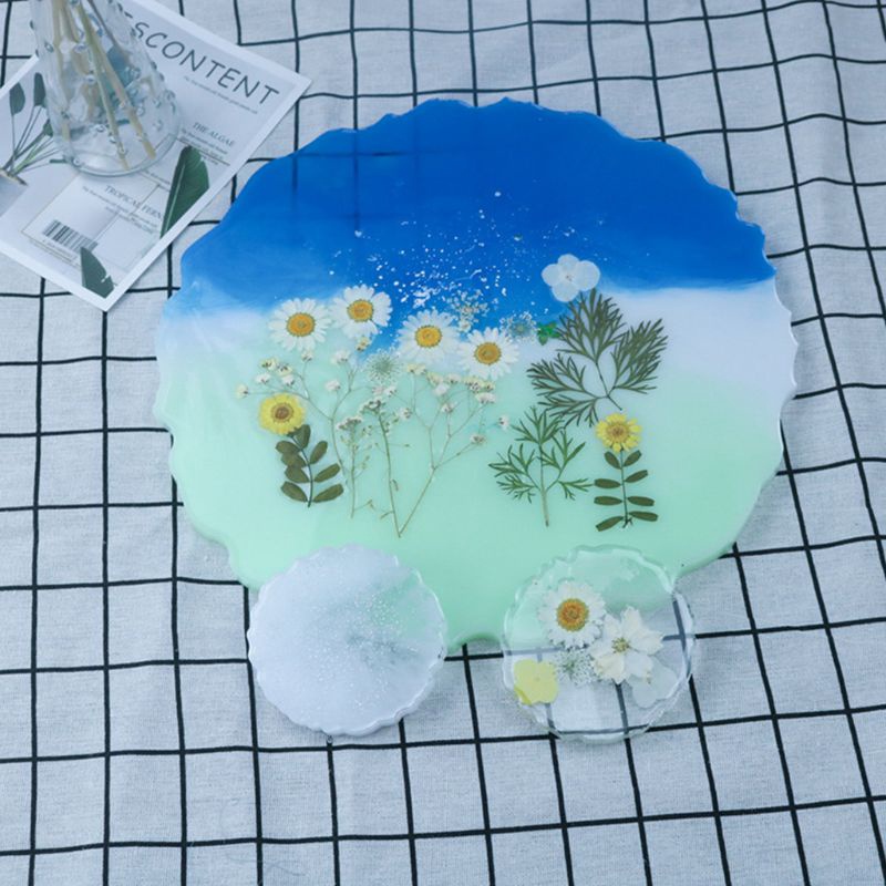 Versatile Reliable INF Crystal Epoxy Resin Mold Round Tray Casting Silicone Mould Handmade DIY Crafts Durable Must - Image 4