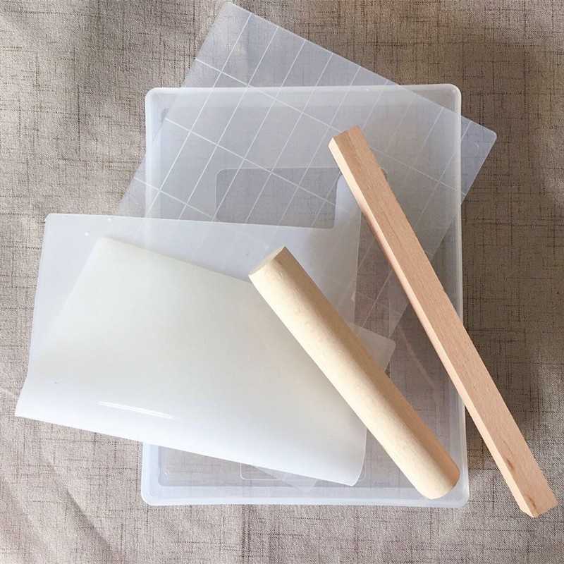 Workshop Hardware Non-stick Nougat Mould Snowflake Crispy Shaqima Manual DIY Plastic Cutting Square Plate Set Tool Ho... - Image 2