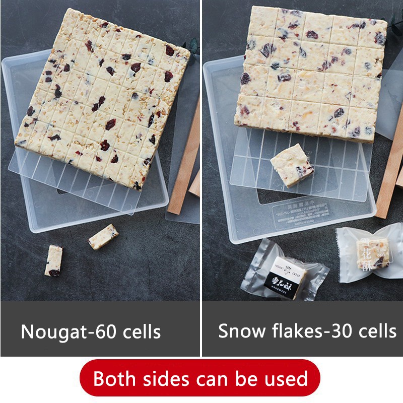 Workshop Hardware Non-stick Nougat Mould Snowflake Crispy Shaqima Manual DIY Plastic Cutting Square Plate Set Tool Ho... - Image 4