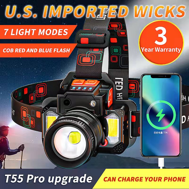 Have Premium Ultra Bright LED Headlamp Pro 10000LM USB Rechargeable Head Light Waterproof Flashlights Induction Lamp ... - Image 4