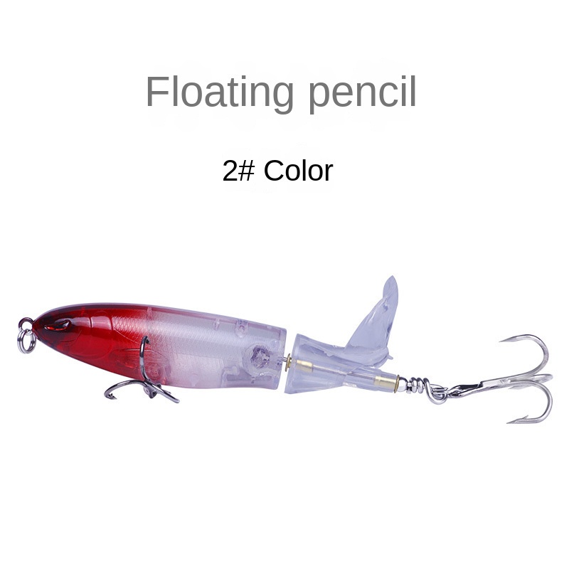 Must Reliable artificial bait propeller Lua Tractor Floating Pencil Bionic Fishing Hard Fake Pseudobait Versatile - Image 2