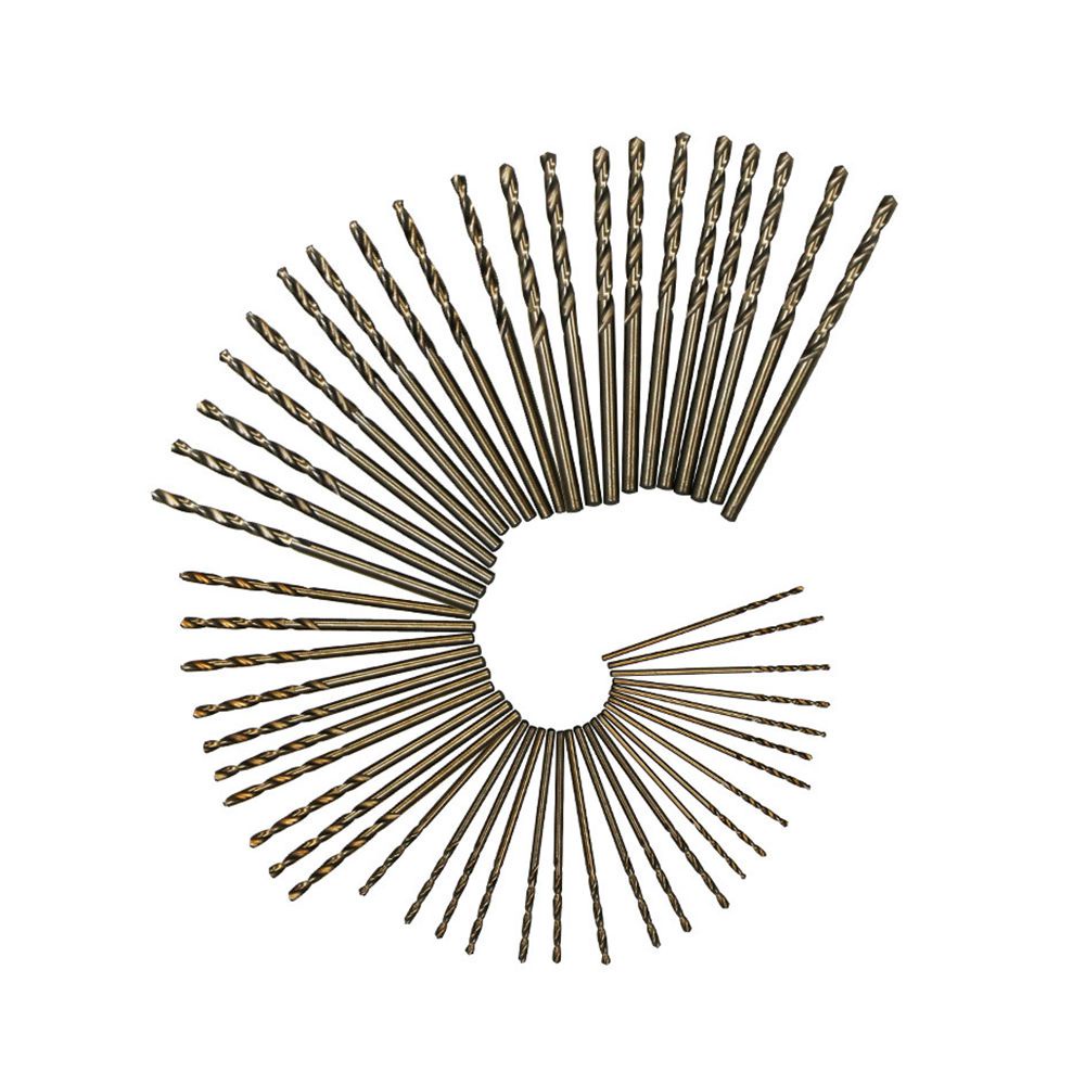 Repair Workshop 50Pcs M35 Cobalt Steel Co-HSS Resistant Twist Drill Bits Set Stainless Metal 1mm 1.5mm 2mm 2.5mm 3mm ... - Image 2