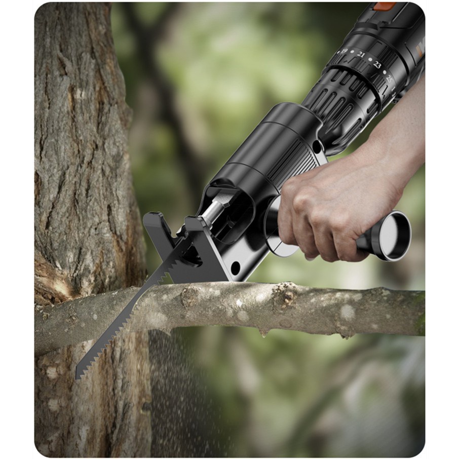 Hardware Heavy Komax Multifunction Reciprocating Saw Attachment Change Electric Drill Jig Wood Metal File Cupboard Fu... - Image 4