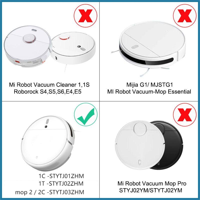 Versatile Have Xiaomi 1C / 1T 2C Mop2 Mi Vacuum Robot Main Brush Side Mop Cloth Hepa Filter STYTJ01ZHM /STYTJ02HM /ST... - Image 5