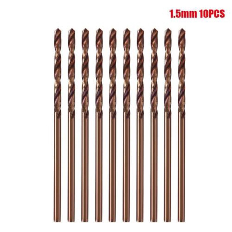 Craft Duty Twist Drill Bits Straight Shank wood aluminum 10pcs 1mm-3.5mm useful - Image 2