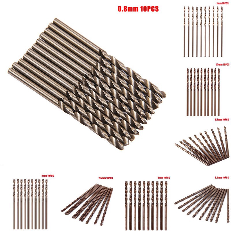 Craft Duty Twist Drill Bits Straight Shank wood aluminum 10pcs 1mm-3.5mm useful - Image 5
