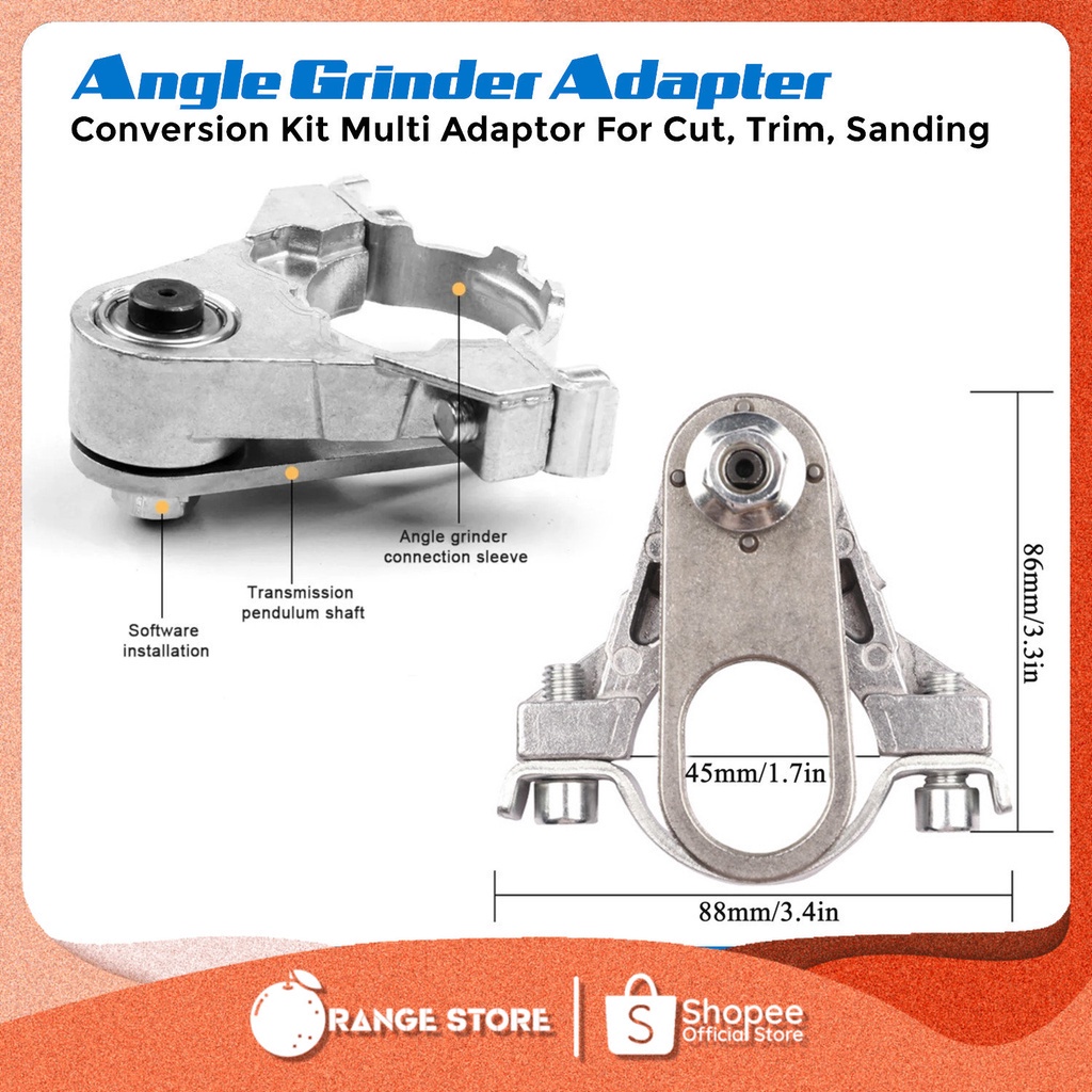 Repair DIY Angle Grinder 100mm Conversion Kit Adapter Converter Oscillating Multitool / Trimmer Wood Sanding Cutting ... - Image 3