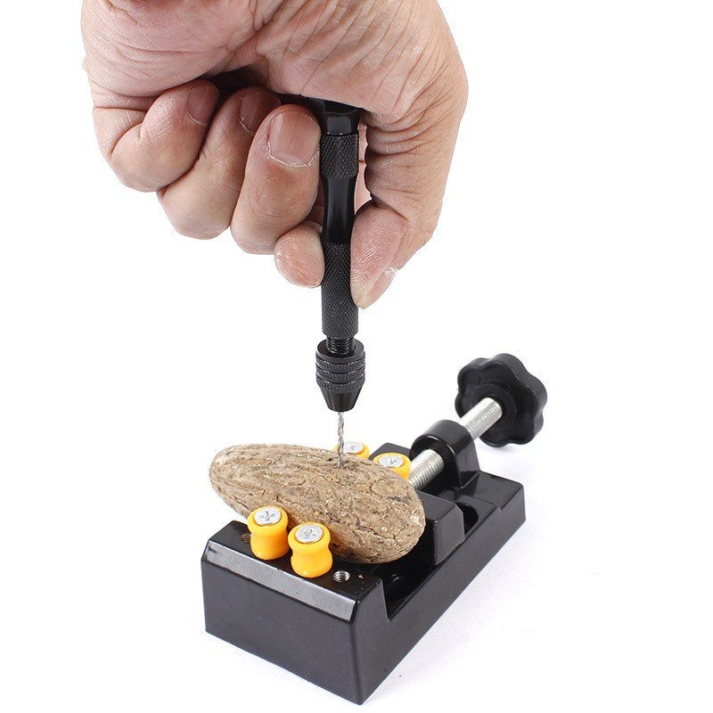 Professional Hardware Hand Drill Jewelry Craft Manual Chuck Mini 26PCS Twist Bit - Image 5
