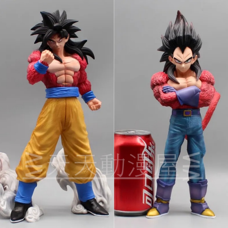 Free Shipping Ready Stock Dragon Ball Model Violent Bear Flip Model Super Four Resonance Series Vegeta Super Four Dal Super Four Goku Doll Decoration GK Statue Boxed Decoration