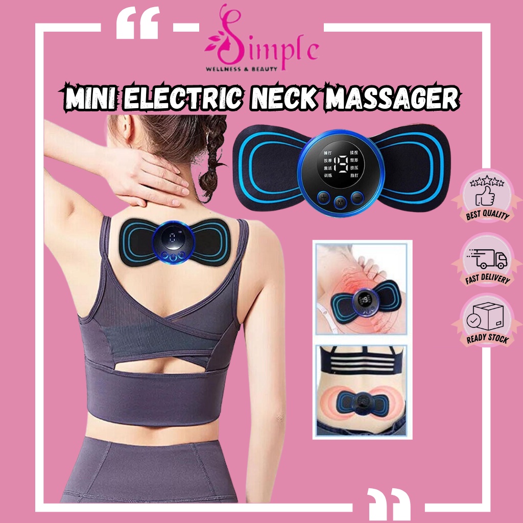 Portable Mini Electric Neck Massager Cervical Massage Muscle Pain Relief Tool Shoulder Leg Body Massage Relax Cushion