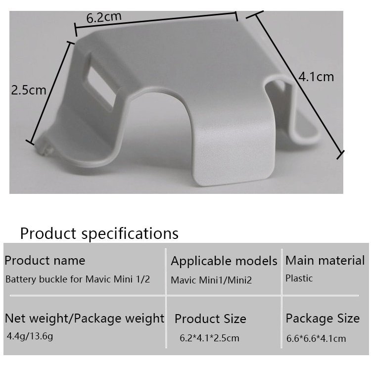 Premium Must DJI Mini 2 Drone Battery Buckle Anti-loose Fixer Anti-slip Clip Holder Mavic Protective Guard Acces Mult... - Image 4