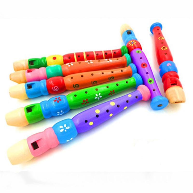 Multi Quality Wooden Kid Flute Musical Instrument 6-Holes Recorder Woodwind Toy Must - Image 2