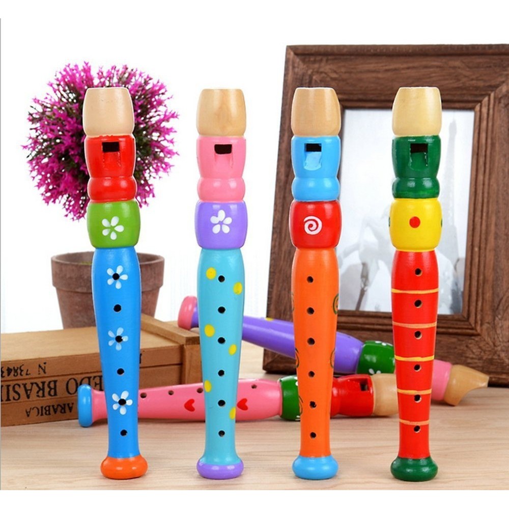 Multi Quality Wooden Kid Flute Musical Instrument 6-Holes Recorder Woodwind Toy Must - Image 3