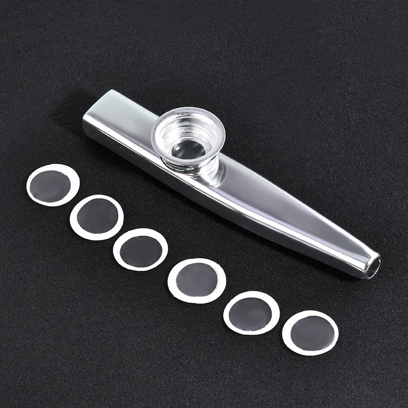 Purpose Quality Metal Kazoo + Flute Diaphragm Mouth Harmonica Kids Party Gift Premium - Image 2