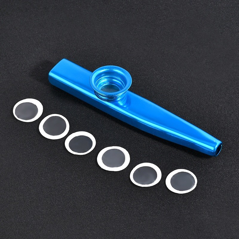 Purpose Quality Metal Kazoo + Flute Diaphragm Mouth Harmonica Kids Party Gift Premium - Image 3