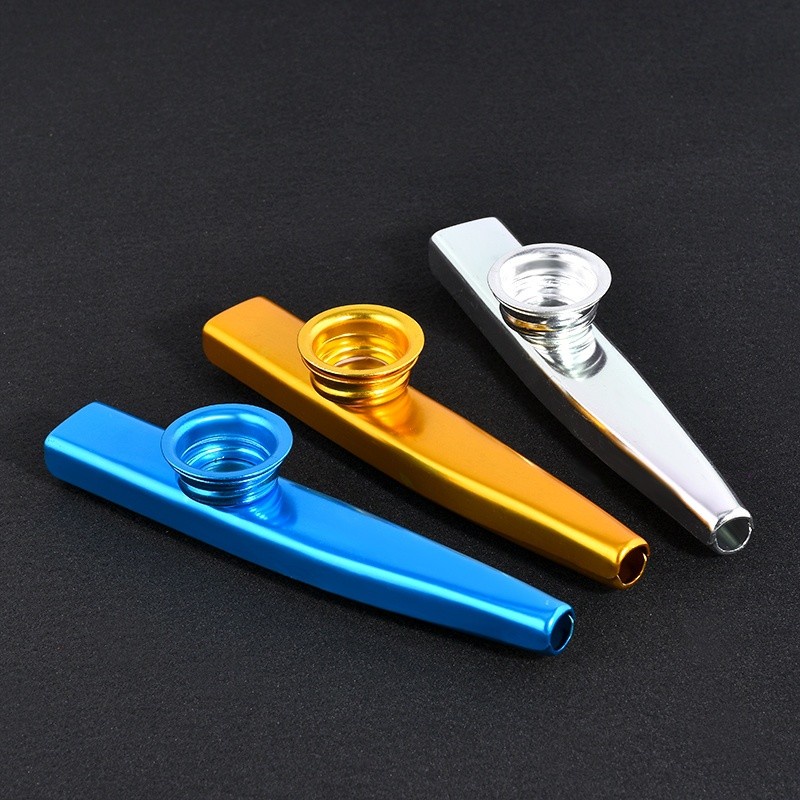 Purpose Quality Metal Kazoo + Flute Diaphragm Mouth Harmonica Kids Party Gift Premium - Image 4