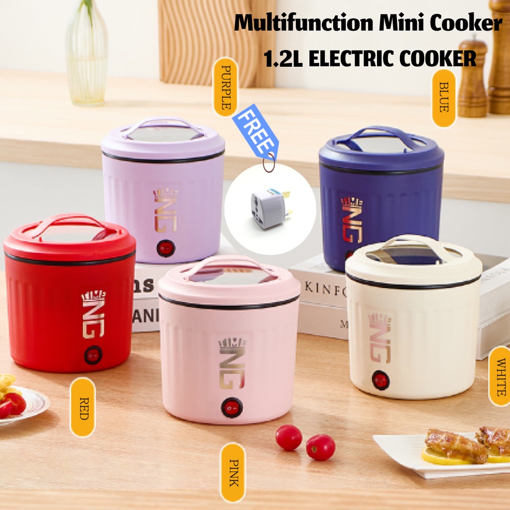 NEW Mini Electric Cooker Muli-Function Electric Hot Pot Household Instant Noodles Bowl Non-Stick Small Skillet Steamboat