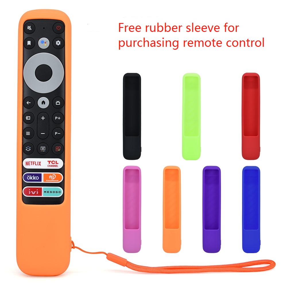 Rc902v Fmr1 Voice Remote Control w/Silicone Case For Tcl Smart Tv 50p725g 55c728 C835 C…
