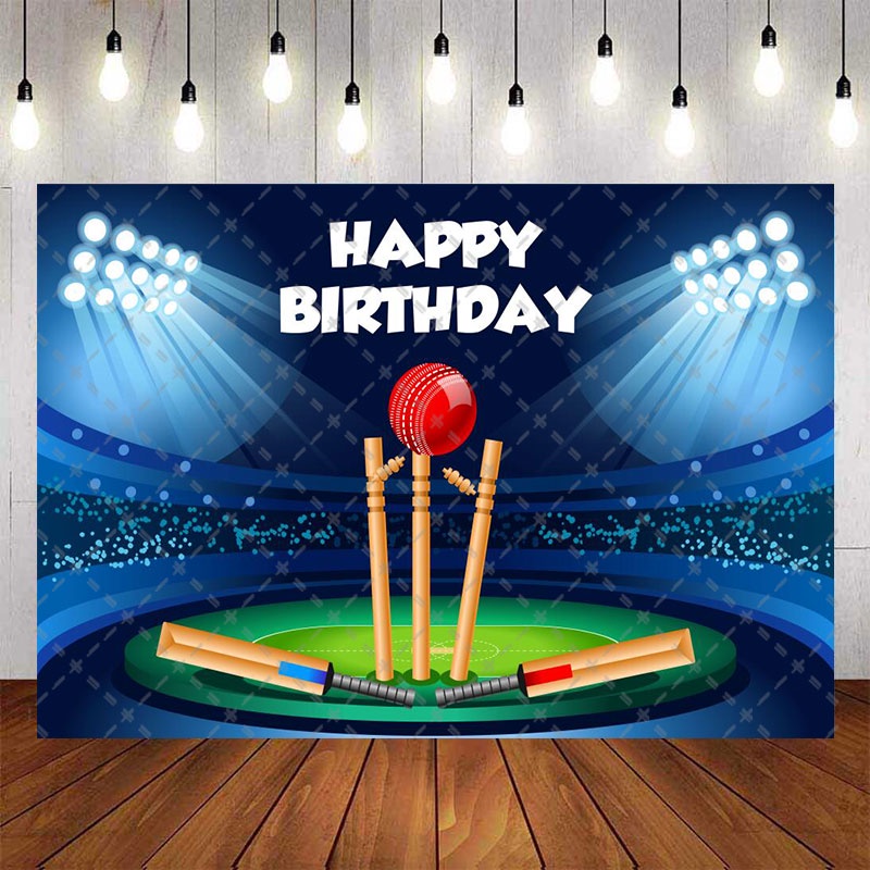 Base Ball Cricket Birthday Backdrop For Photography Baby Shower Kids Children Stadium Background Birthday Party Decor Custom Name Photo