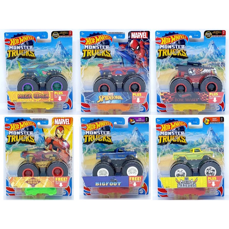 Quality Versatile Hot Wheels Monster Trucks Mattel Hotwheels Truck Jurassic World Dominion - Image 4